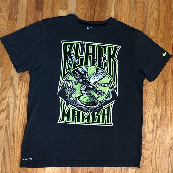 Kobe Bryant Black Mamba Nike Dri-Fit T-Shirt Sz L - Picture 11 of 11